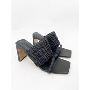 Jonathan Simkai Felix Elastic Mule Heels Sandals Black‎ 38 NWOB